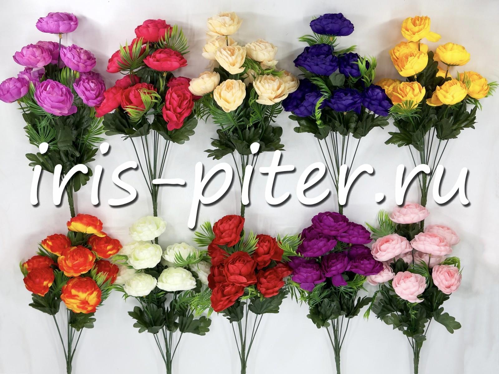 Букет камелия 7г с папоротником