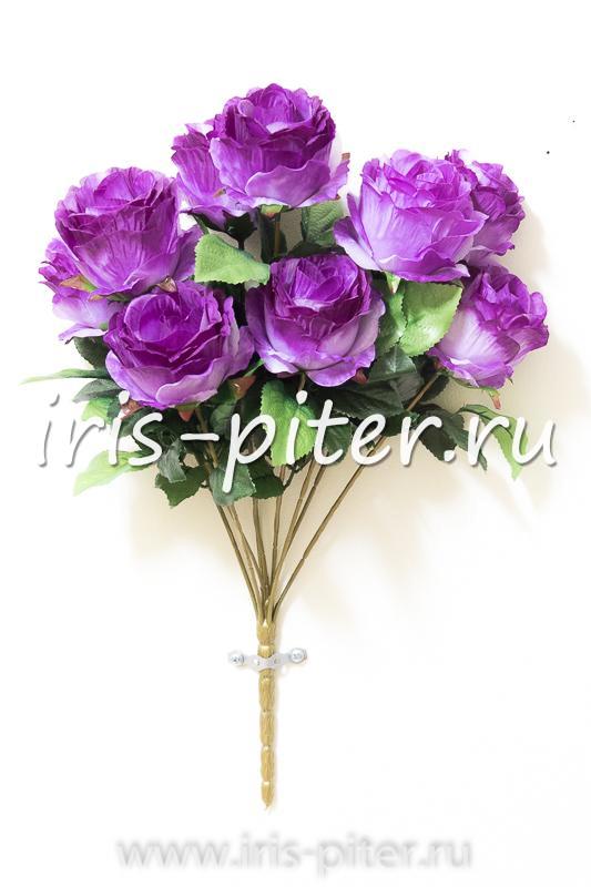 Букет роза 9г полураскрытая 