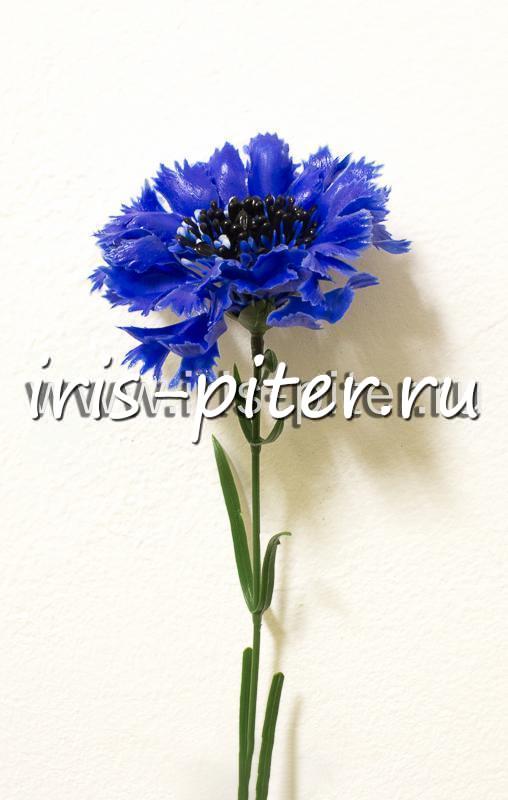 Василек одиночный пластиковый синий 