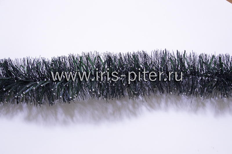 Гирлянда ерш+елка с белым кончиком