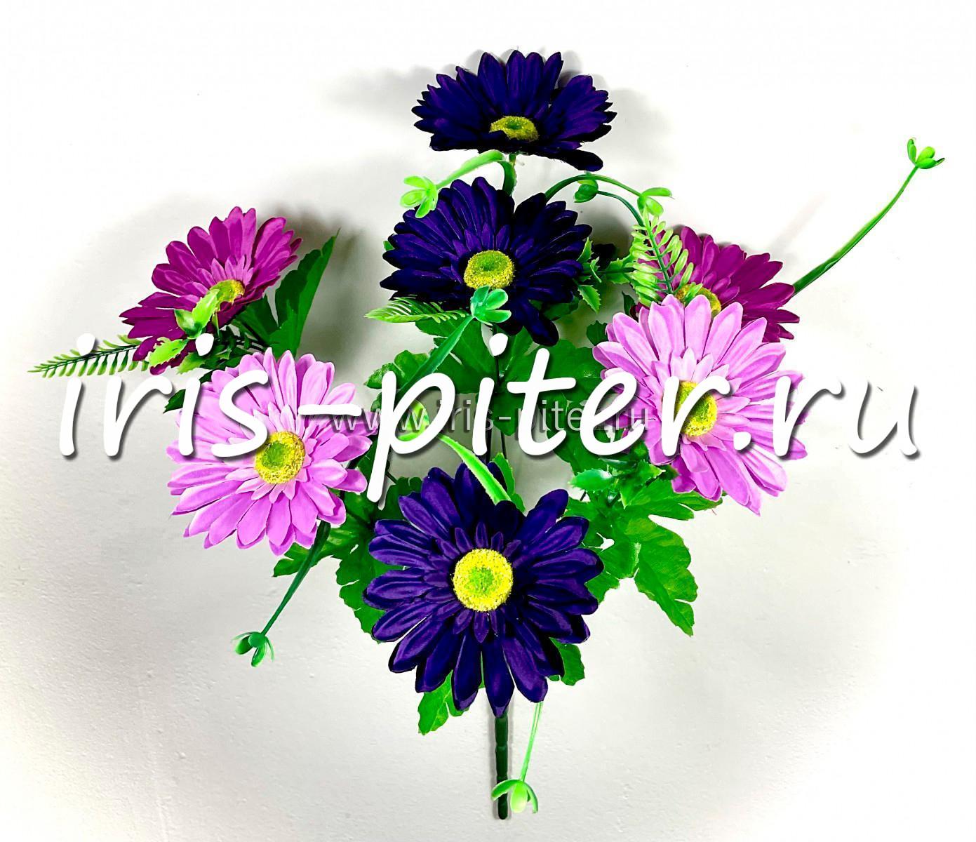 Букет гербера 7г двухцветная