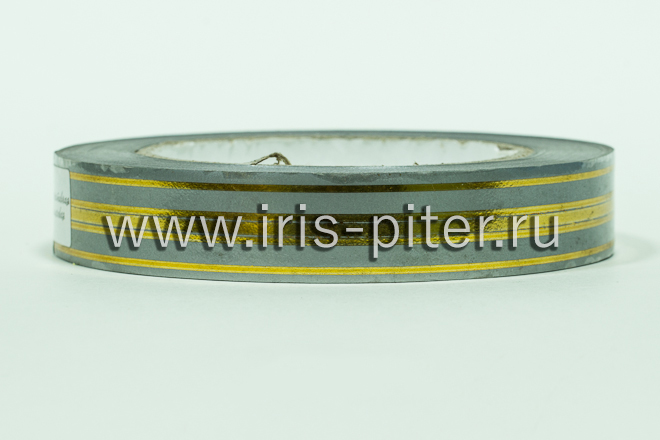Лента золотая полоса 2/50