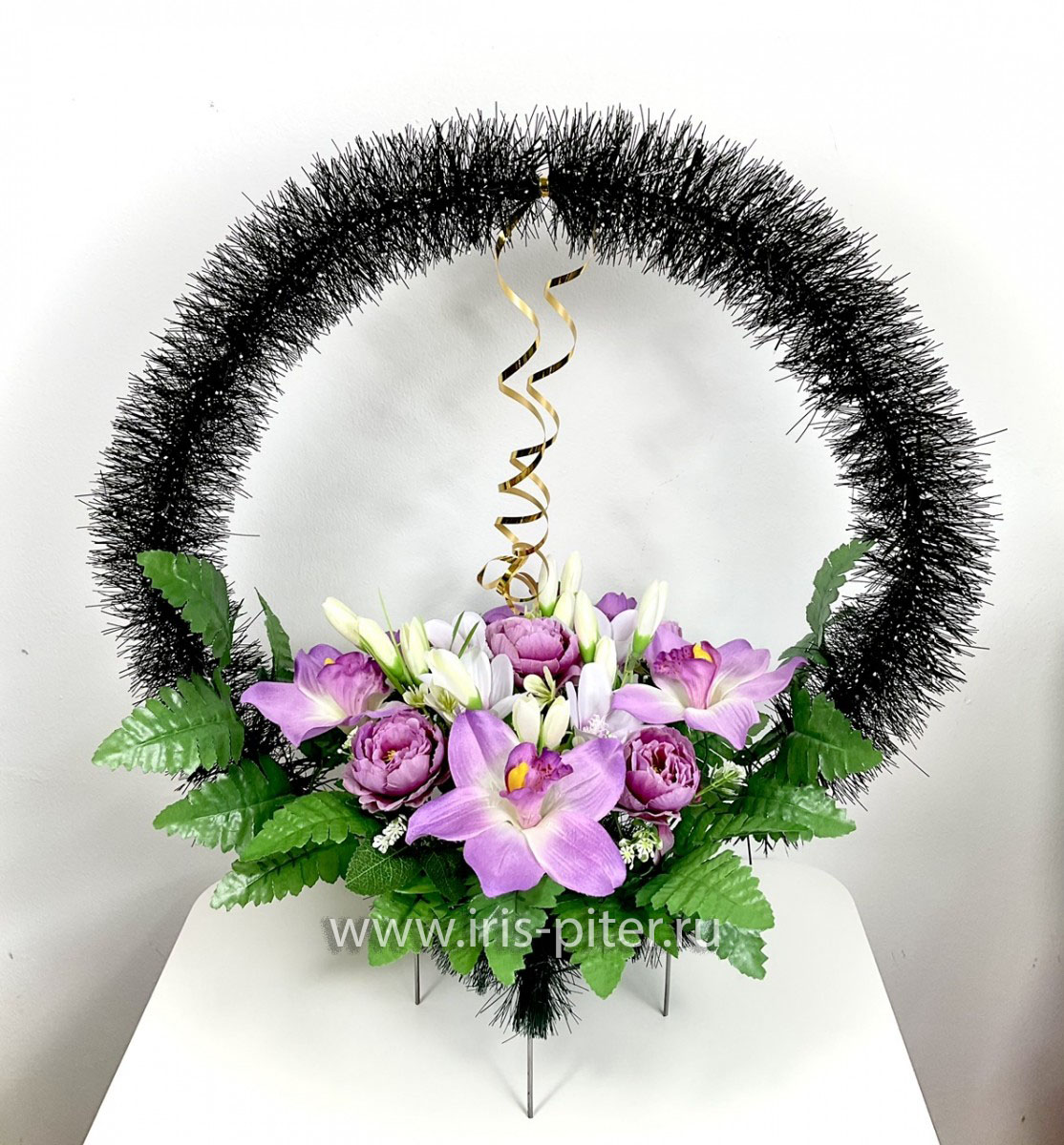 корзина с орхидеей