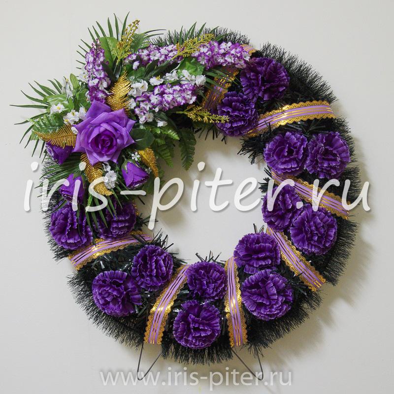 Венок круглый с сиренью
