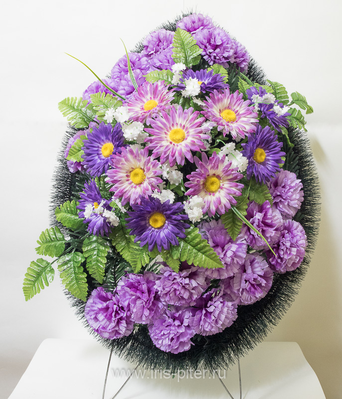 Венок малый с георгином