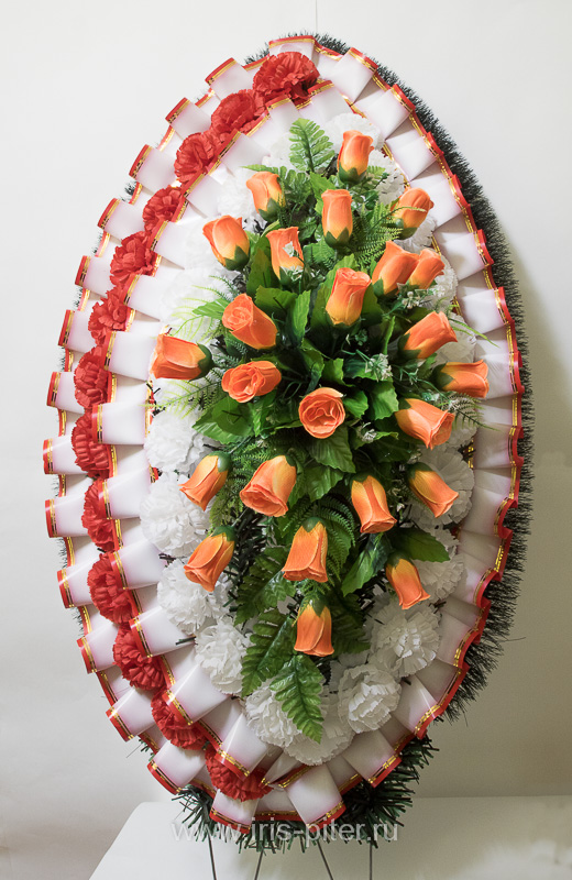 Венок большой с розой 