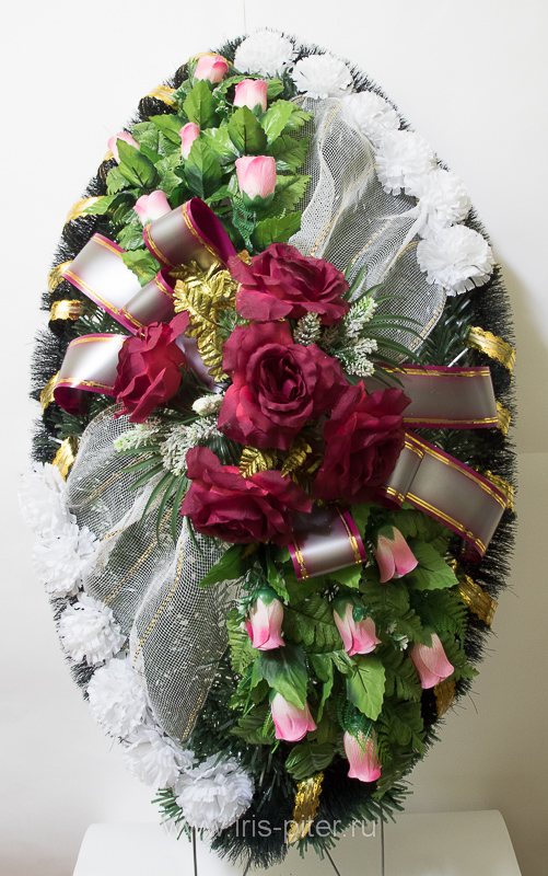 Венок большой c сеткой 120