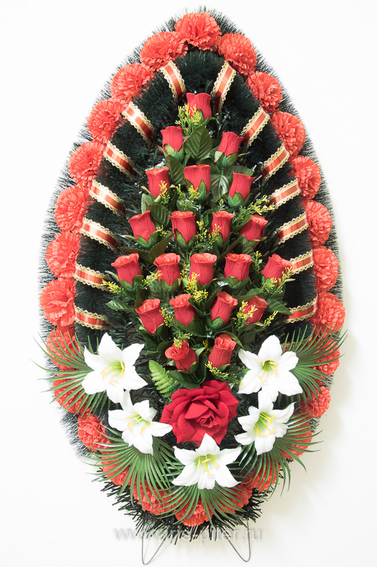 Венок большой с лилиями