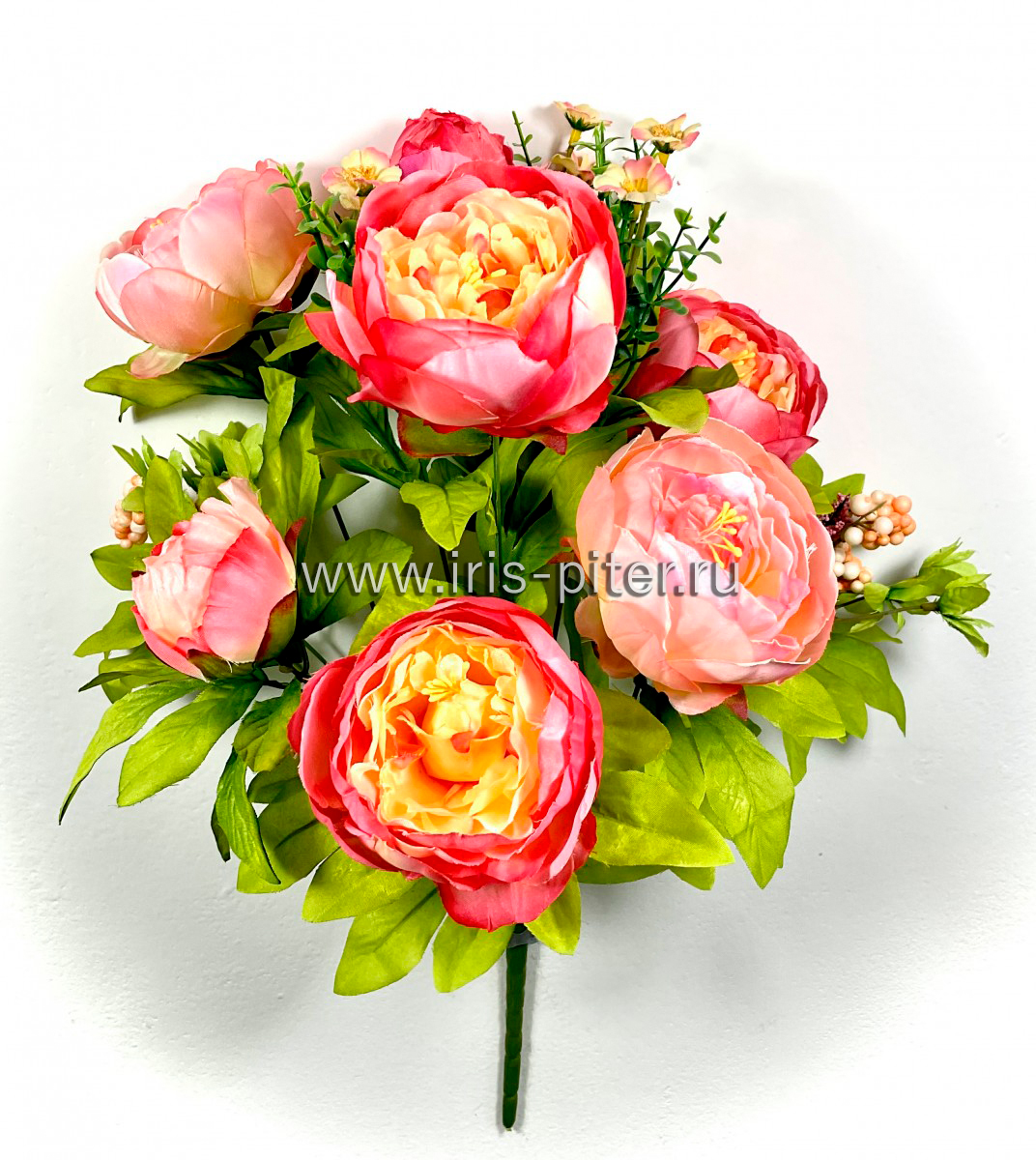 Букет пион 5г 2бут 5доб