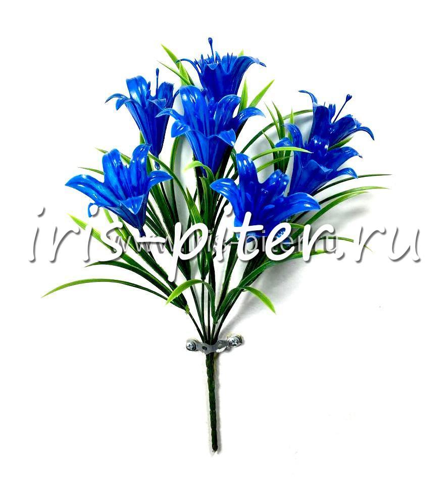 Букет лилия 7г пластм с травой