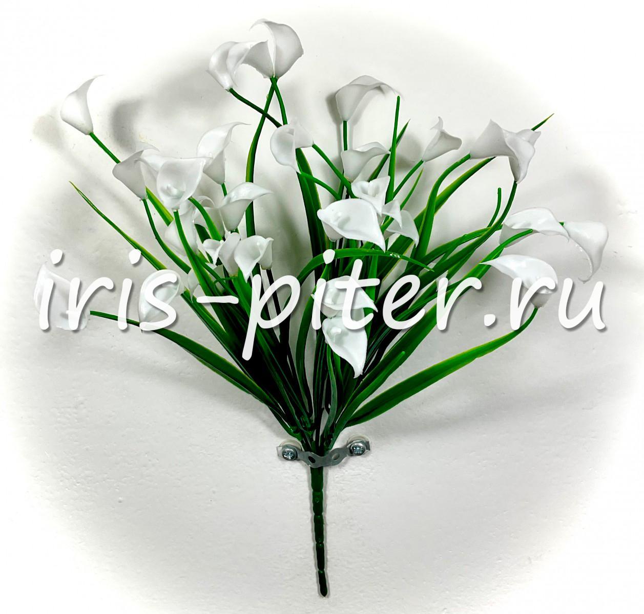 Букет калла 7вет пластм белая