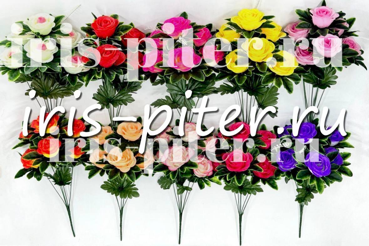 Букет роза 6г полубутон с юбкой