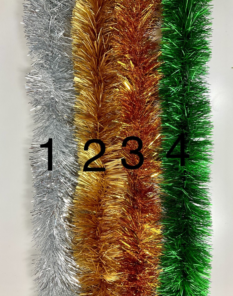 гирлянда  из фольги (елочная мишура) d7,5см