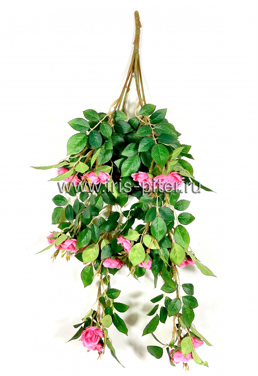 Ветка роза 6вет малиновая