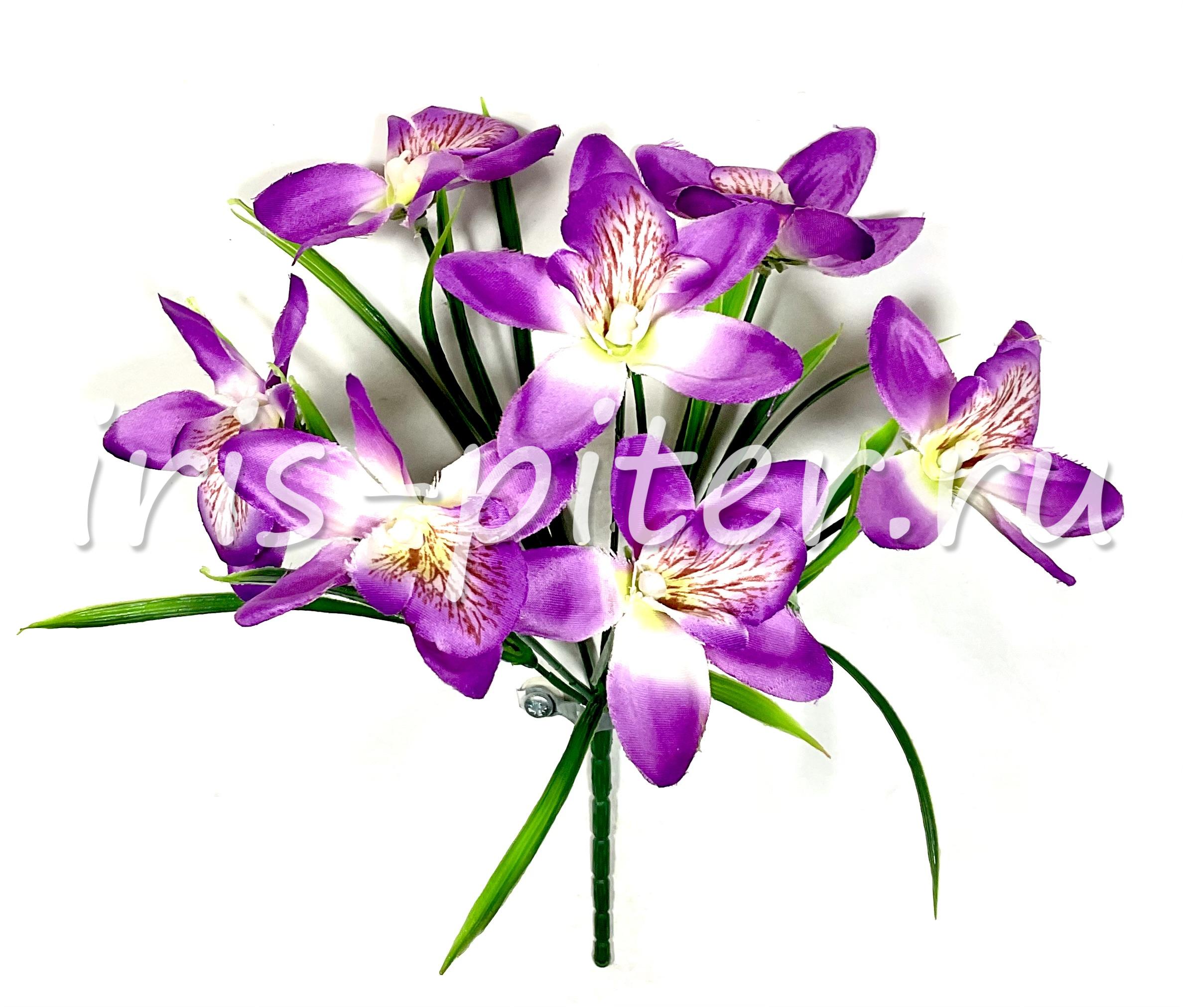 Букет орхидея 7г с травой