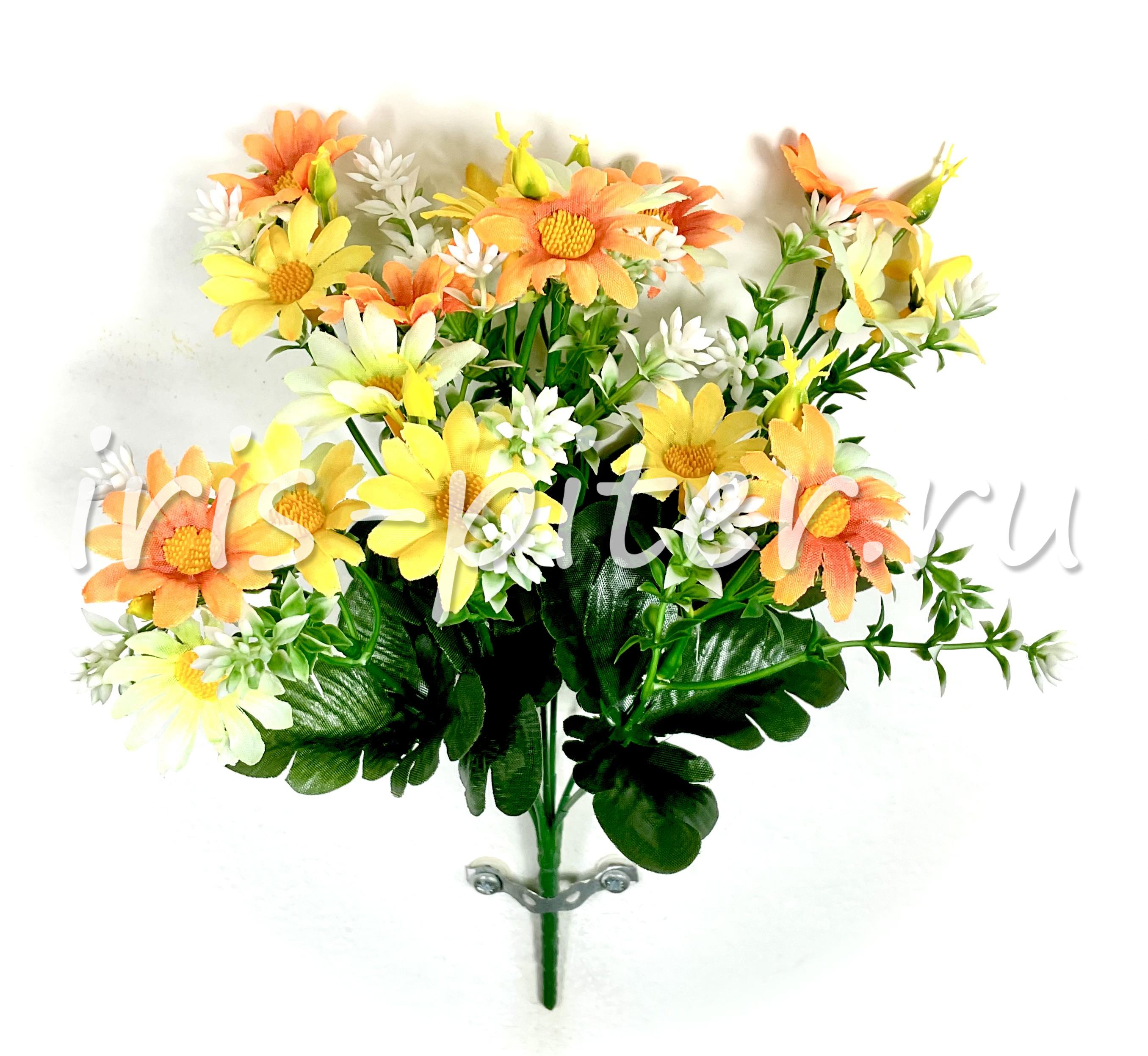 Букет ромашка 21г трехцветная 