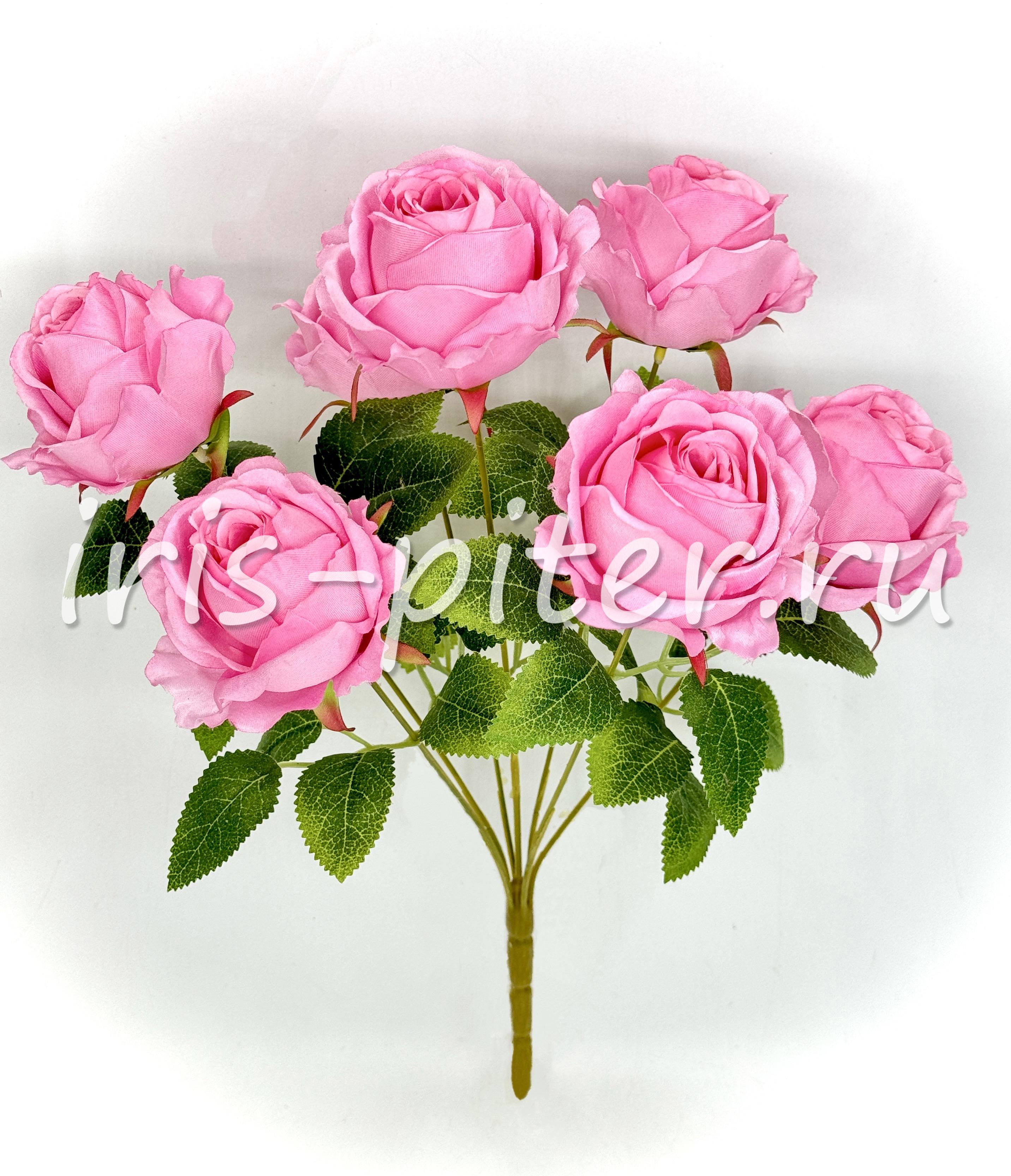 Букет роза 7г полураскрытая