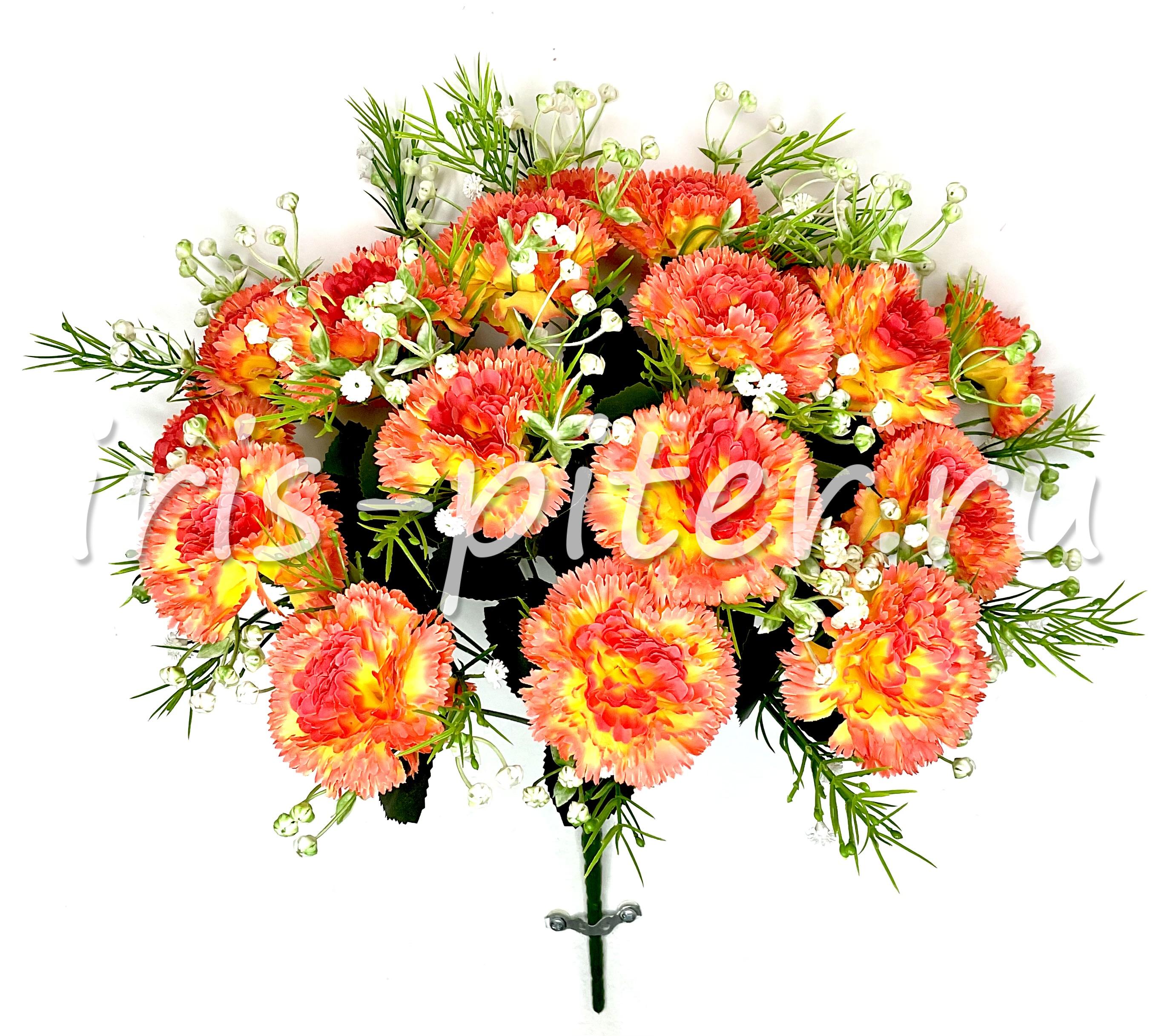 Букет гвоздика 18г с добавкой