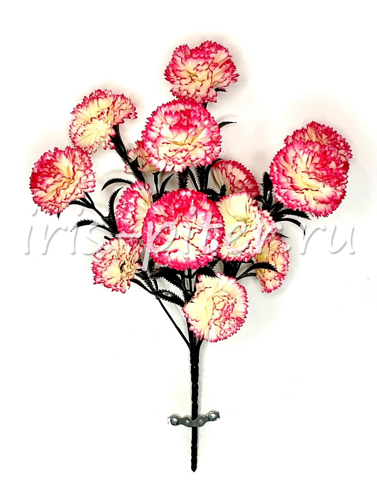 Букет гвоздика 14г черная ножка