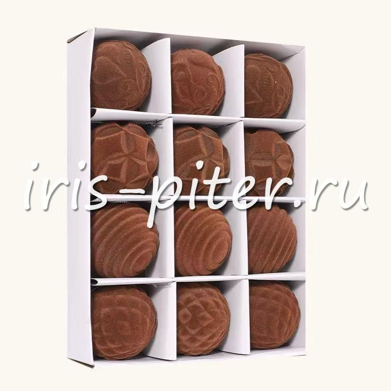 шарики 5см матовые фигурные 12шт