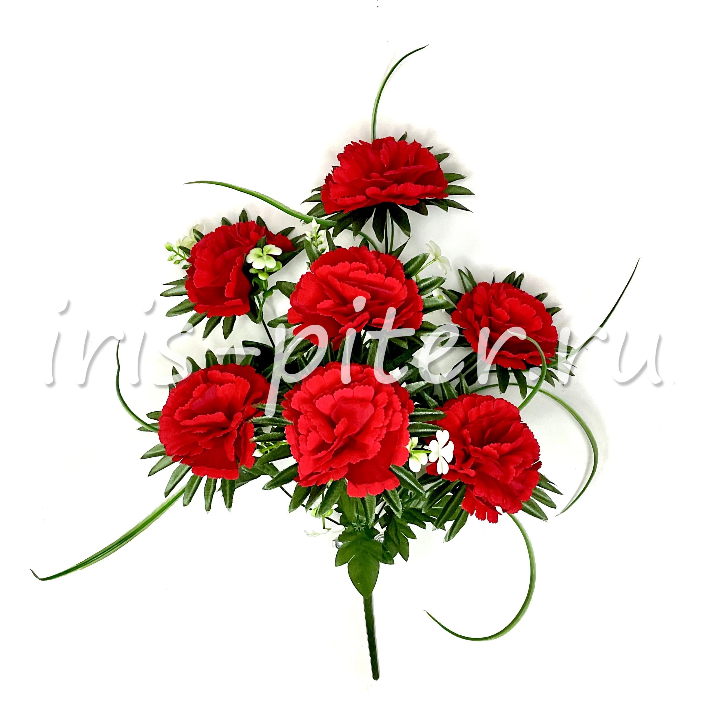 Букет гвоздика 7г с юбкой бархатная