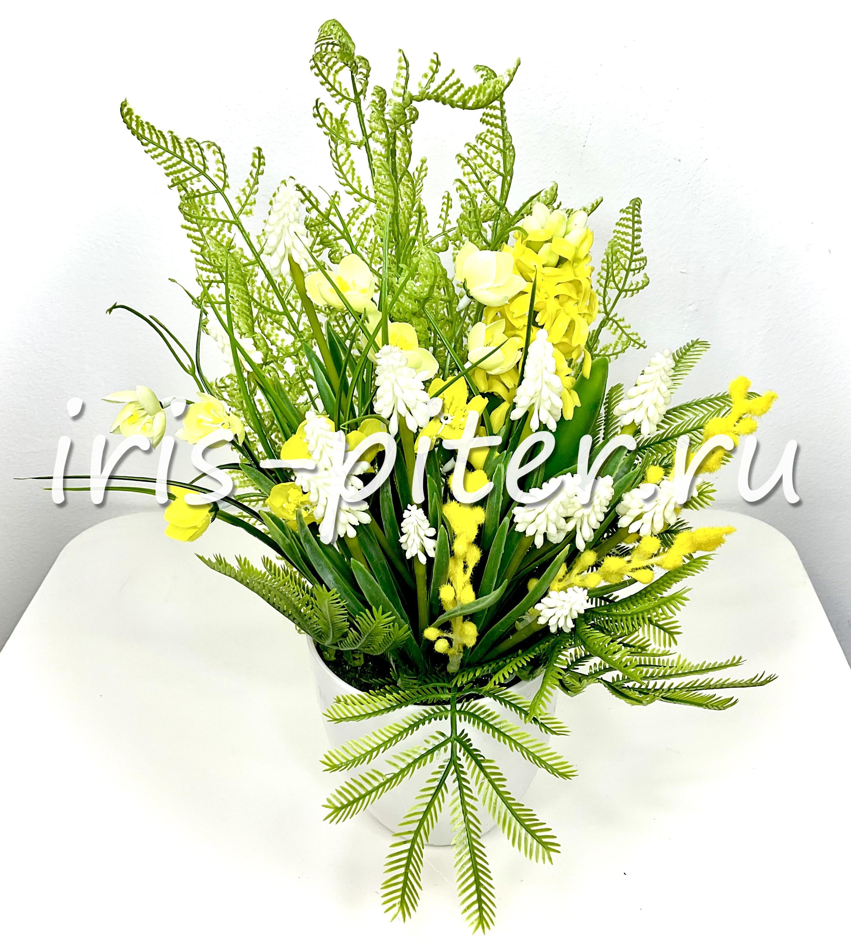 Микс весенний в горшке -1