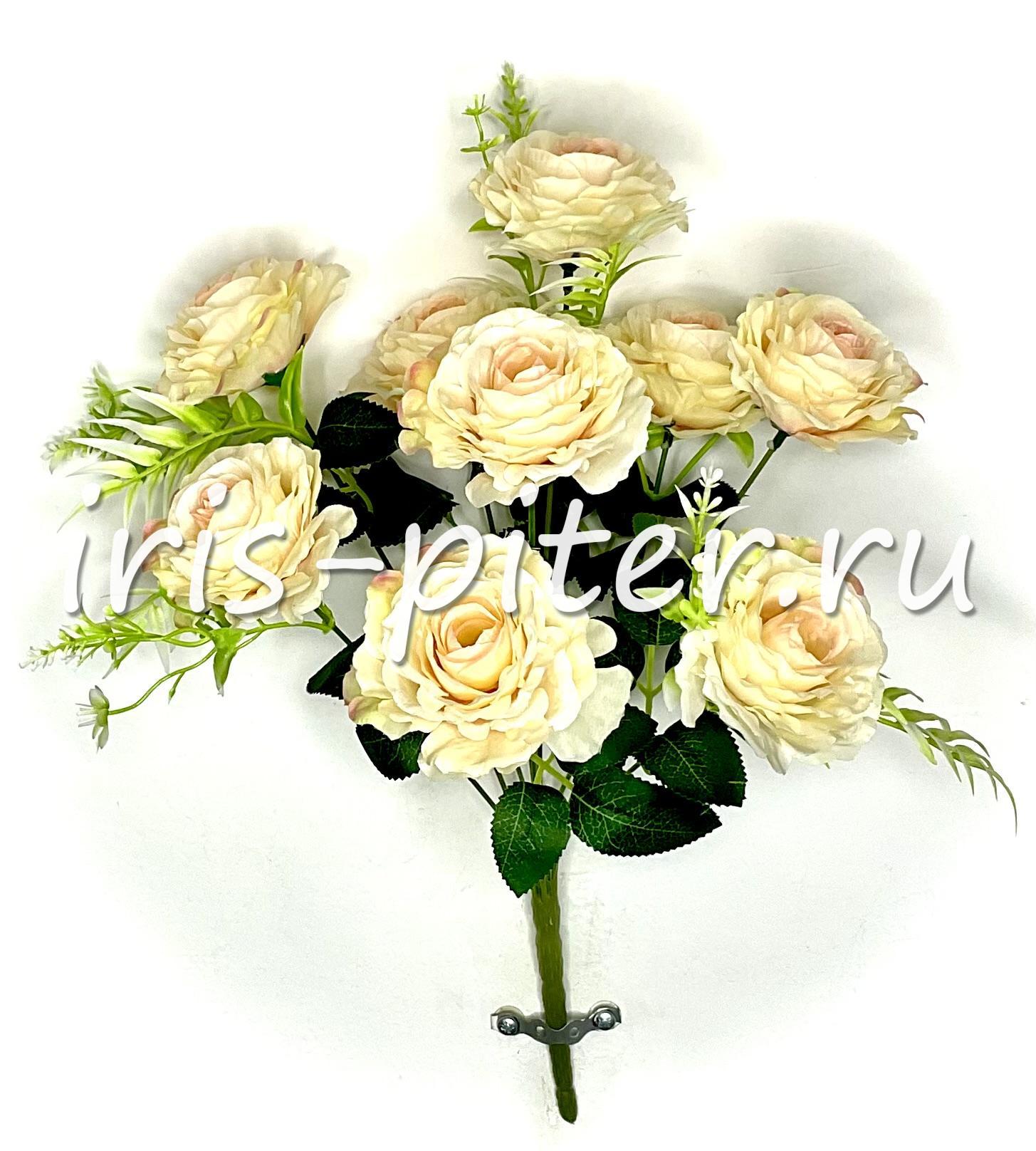 Букет роза 9г открытая