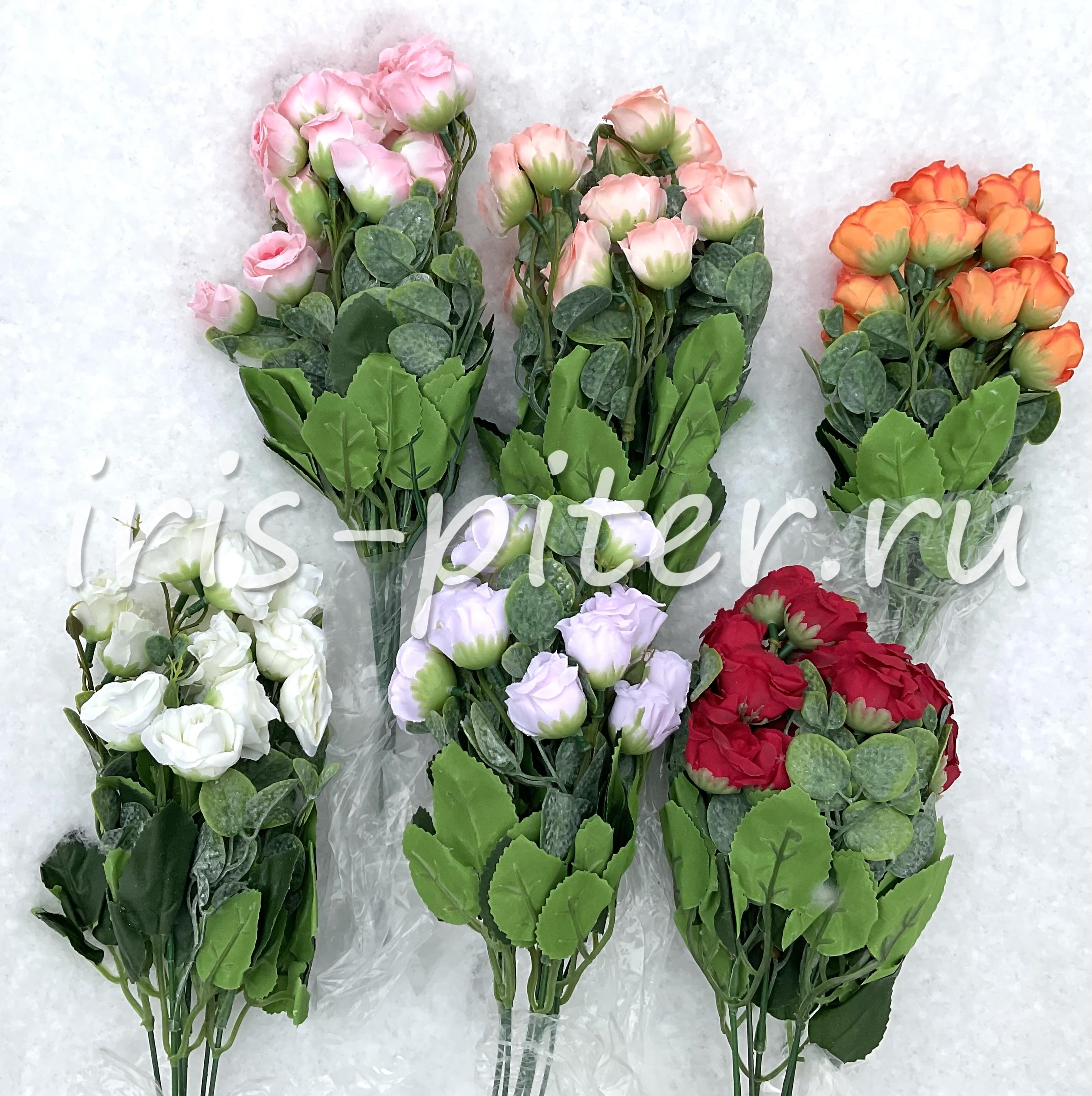 Букет роза 18г полубутон